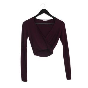 Wilfred Free Bethann Long Sleeve Cardamom Maroon Cropped Blouse